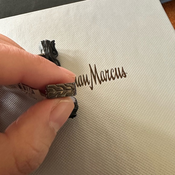NWT John Hardy nagas dragon black cuff links .925 sterling silver - Picture 2 of 6